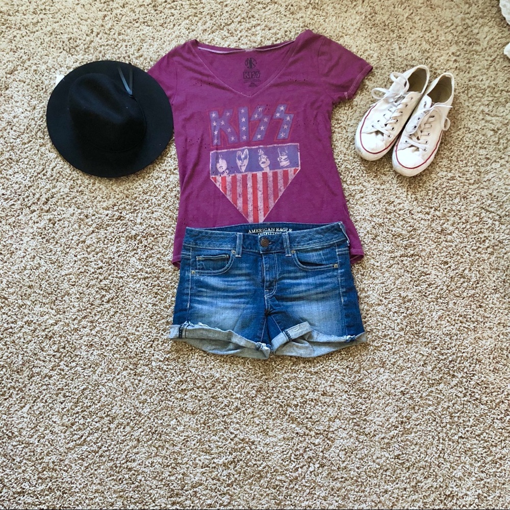 Recycled Karma KISS graphic tee